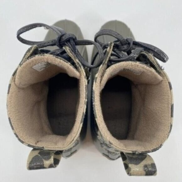 SPERRY Top-Sider Saltwater Grey Leopard Preppy Classic Duck 7.5 Rubber Rain Boot - Picture 6 of 9